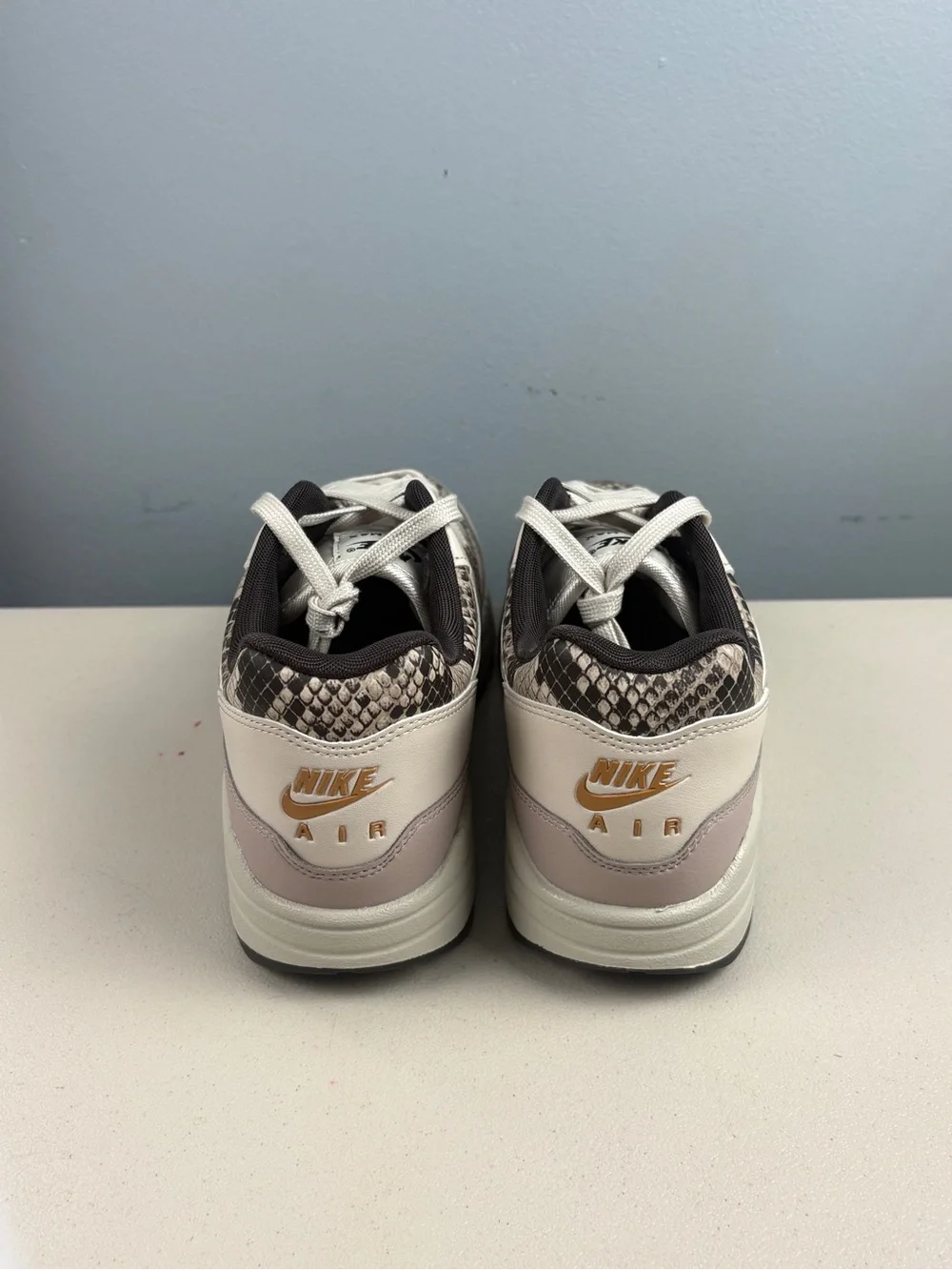 Nike Air Max 1 'Snakeskin' Sail White Grey HF5338-100 Women’s Size